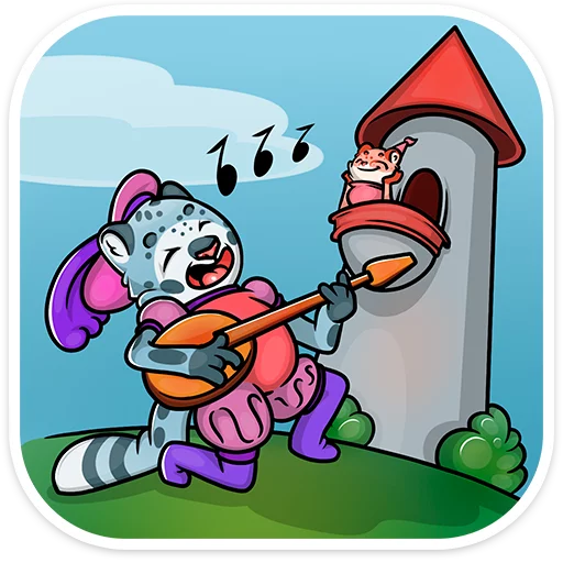 🎼 Стикер «Cat tenderness» для Telegram