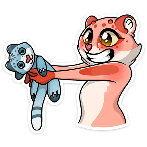 😁 Стикер «Cat tenderness» для Telegram
