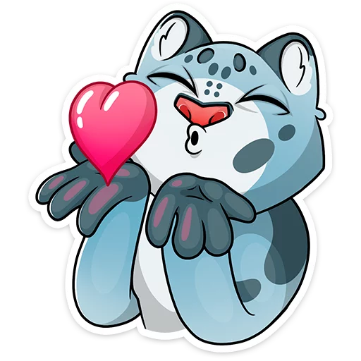 😘 Стикер «Cat tenderness» для Telegram
