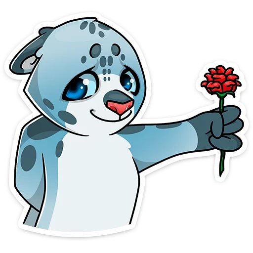 🌹 Стикер «Cat tenderness» для Telegram