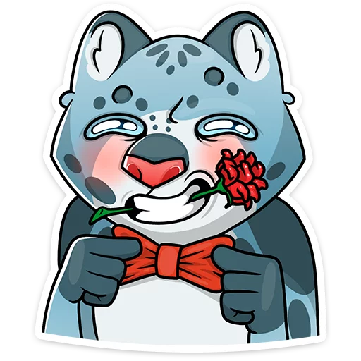 🌷 Стикер «Cat tenderness» для Telegram