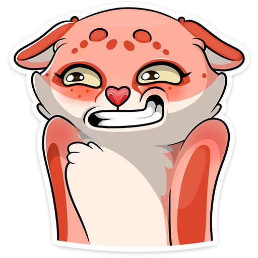 😬 Стикер «Cat tenderness» для Telegram