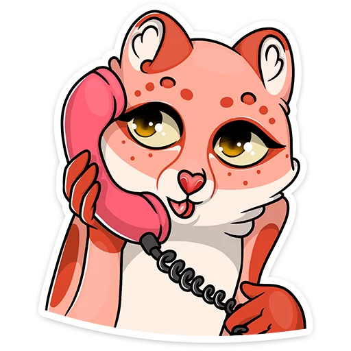 📞 Стикер «Cat tenderness» для Telegram