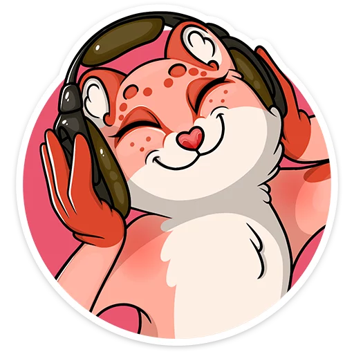 🎧 Стикер «Cat tenderness» для Telegram