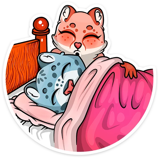 😴 Стикер «Cat tenderness» для Telegram