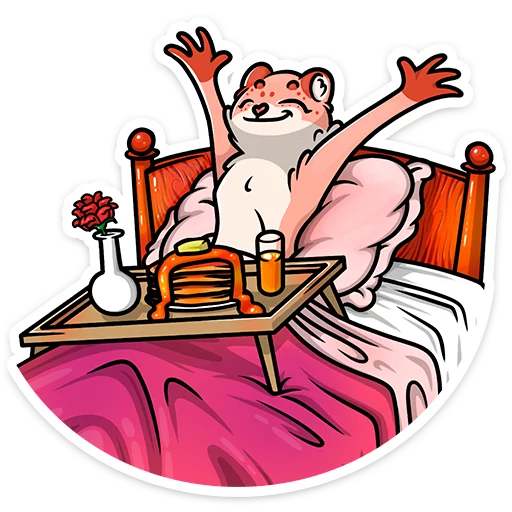 ☺️ Стикер «Cat tenderness» для Telegram