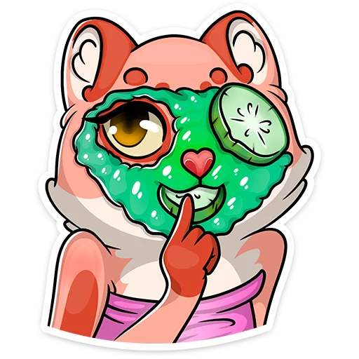 👽 Стикер «Cat tenderness» для Telegram