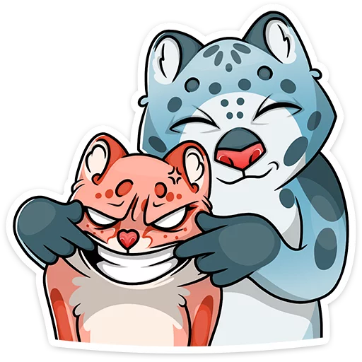 😁 Стикер «Cat tenderness» для Telegram