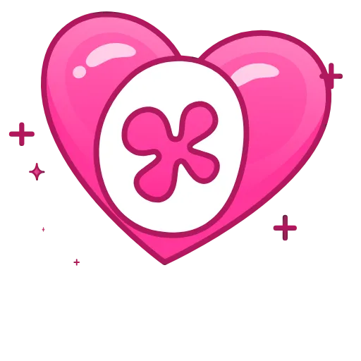 0️⃣ Эмодзи «Pink Love» для Telegram