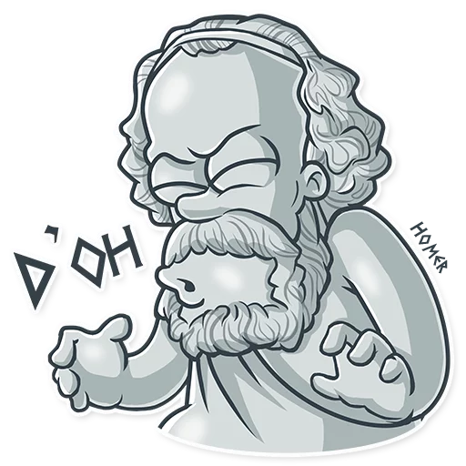 😖 Стикер «Greek Geeks» для Telegram