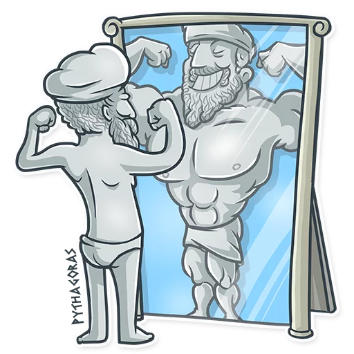 💪 Стикер «Greek Geeks» для Telegram