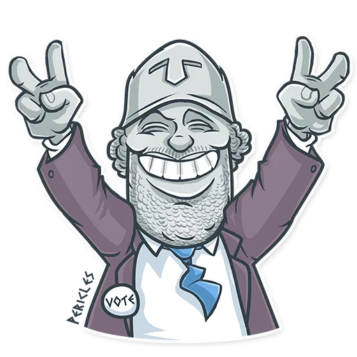 ✌ Стикер «Greek Geeks» для Telegram