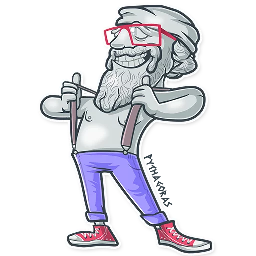 👖 Стикер «Greek Geeks» для Telegram