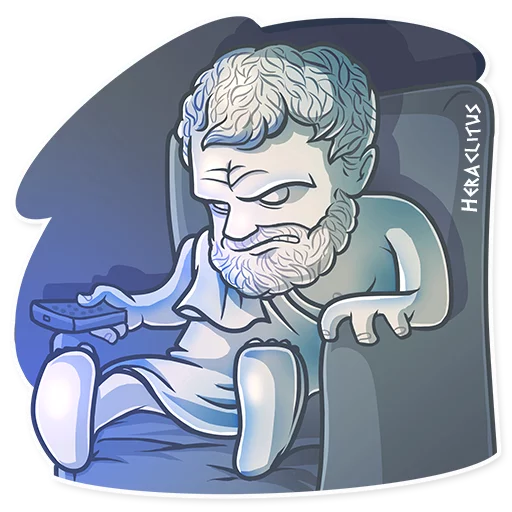 📺 Стикер «Greek Geeks» для Telegram