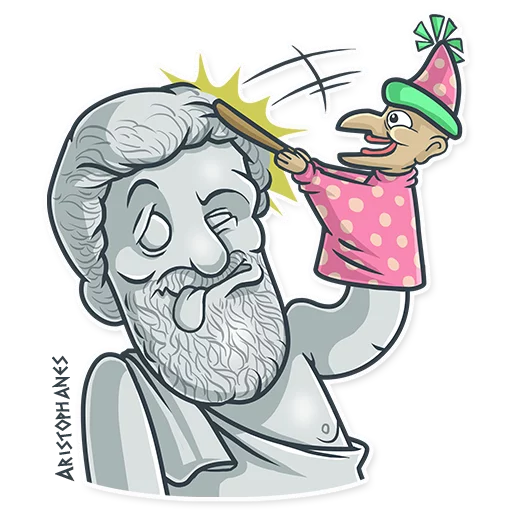 🃏 Стикер «Greek Geeks» для Telegram