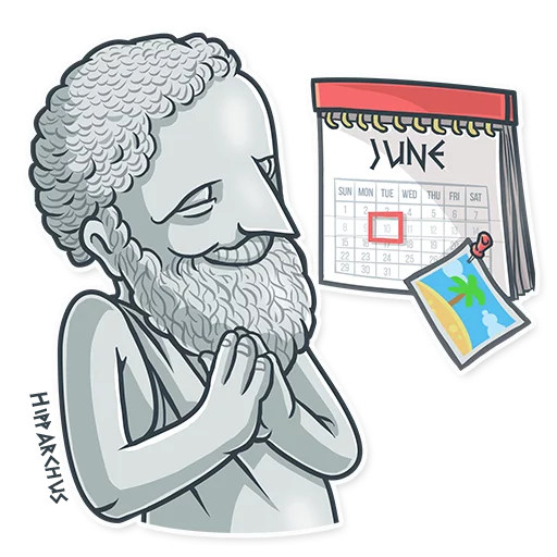 🗓 Стикер «Greek Geeks» для Telegram