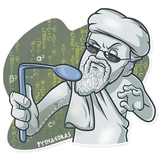 🕶 Стикер «Greek Geeks» для Telegram