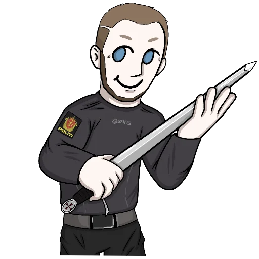 🗡 Стикер «Anders Breivik SS» для Telegram