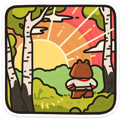 🌟 Стикер «Медведь Андрюшка» для Telegram