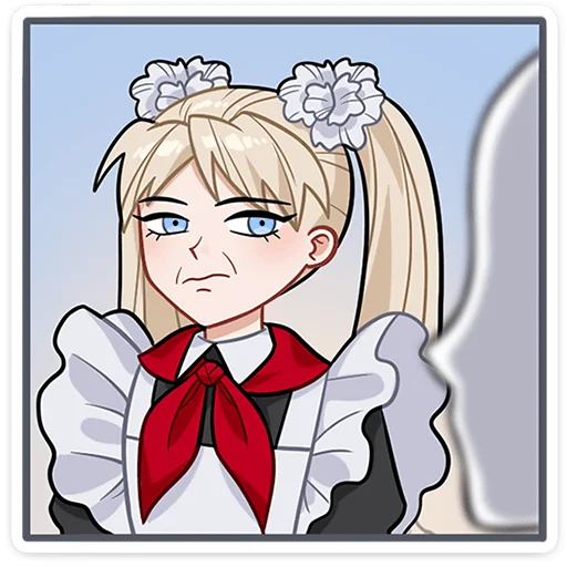 🥴 Стикер «Анечка без надписей» для Telegram