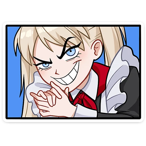 😈 Стикер «Анечка без надписей» для Telegram