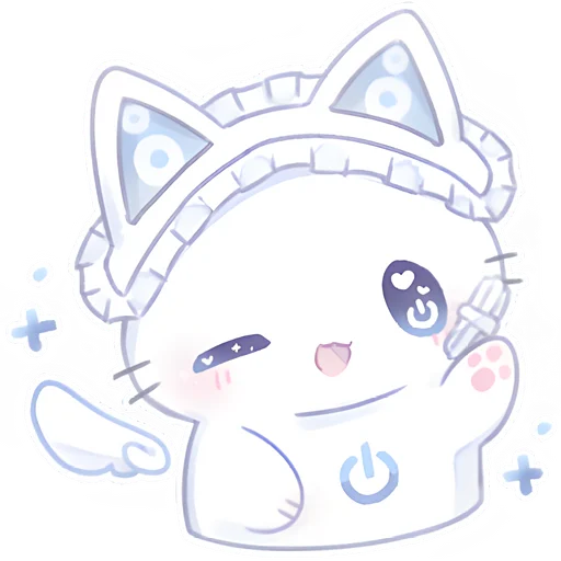 😉 Стикер «Ангел Чиронеко» для Telegram