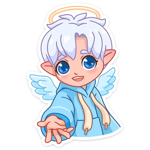 Стикерпак Ангел-кун для Telegram — скачать
