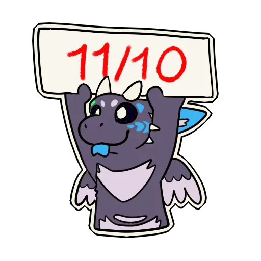 😌 Стикер «Angel Dragon» для Telegram