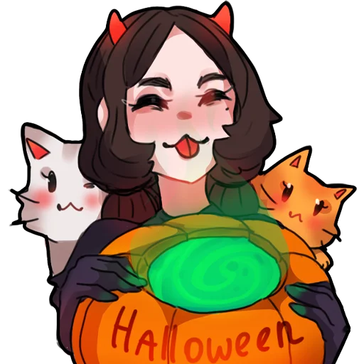 🎃 Стикер «Angelina» для Telegram