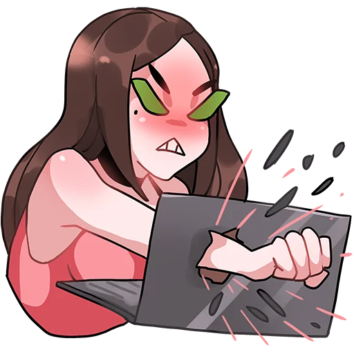 🤬 Стикер «Angelina» для Telegram