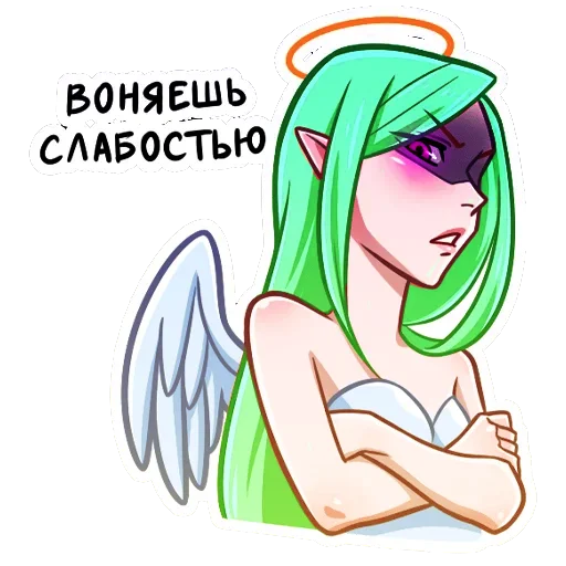 🙅‍♂️ Стикер «Ангел Николь» для Telegram