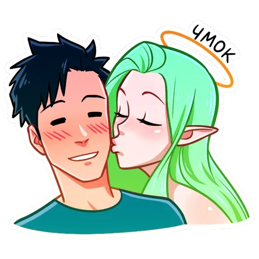 😘 Стикер «Ангел Николь» для Telegram