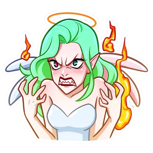 👼 Стикер «Ангел Николь» для Telegram