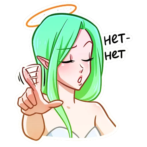 🙅‍♂️ Стикер «Ангел Николь» для Telegram