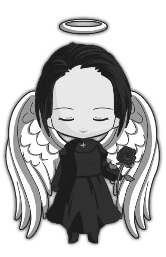Стикерпак Anime Chibi-goth для Telegram — скачать