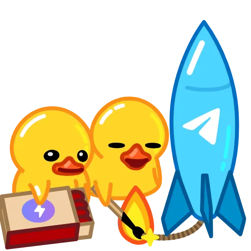 ⚡️ Стикер «Duck Tails» для Telegram