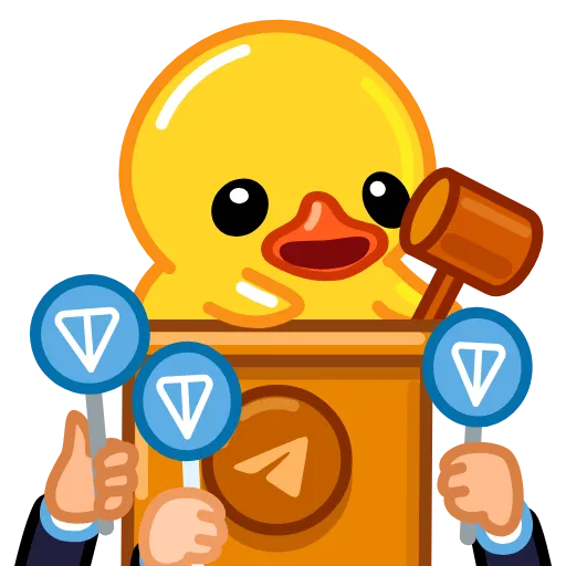 🔨 Стикер «Duck Tails» для Telegram
