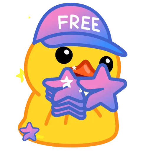 🆓 Стикер «Duck Tails» для Telegram