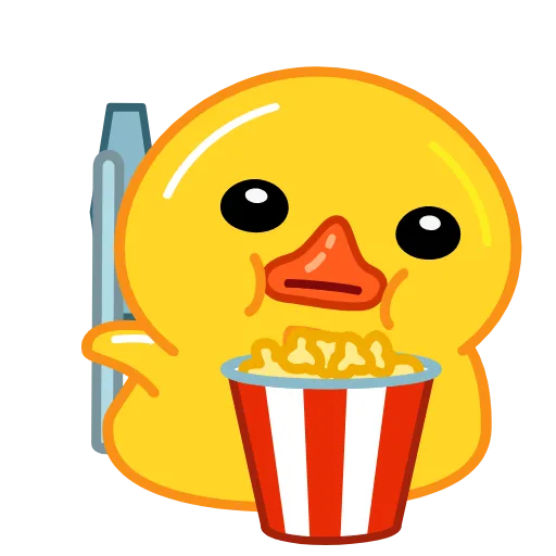 🛑 Стикер «Duck Tails» для Telegram