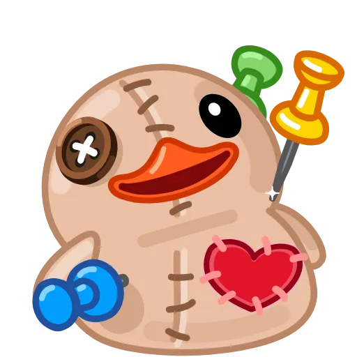 📌 Стикер «Duck Tails» для Telegram
