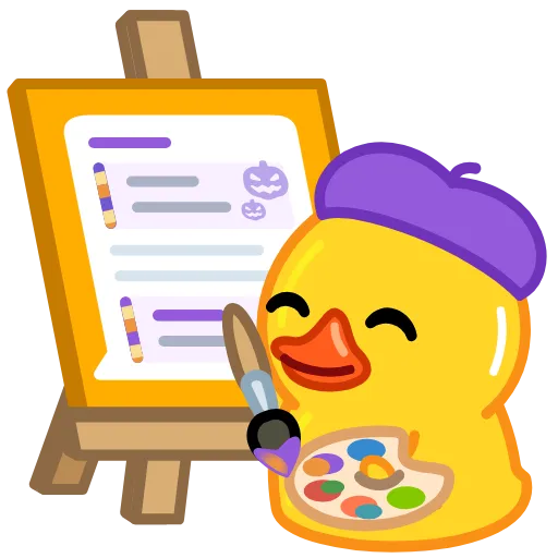 🖌 Стикер «Duck Tails» для Telegram