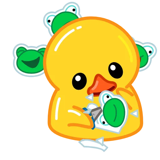 ✂️ Стикер «Duck Tails» для Telegram