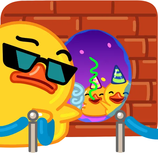 😎 Стикер «Duck Tails» для Telegram