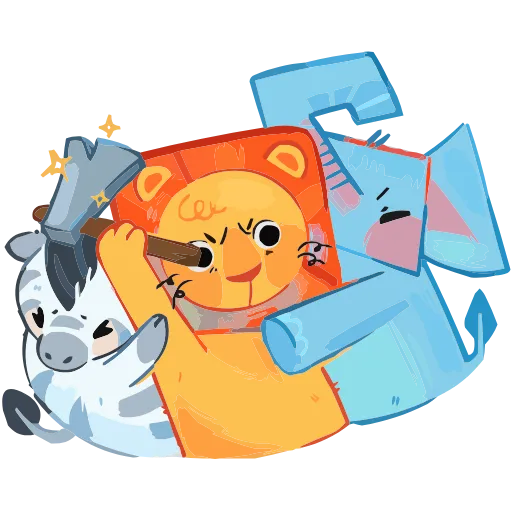 🔨 Эмодзи «Животная братва» для Telegram