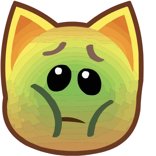 🤢 Эмодзи «animal jam cat» для Telegram