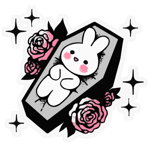 ⚰️ Эмодзи «Зверушки-татушки» для Telegram