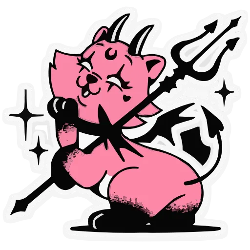 😈 Эмодзи «Зверушки-татушки» для Telegram