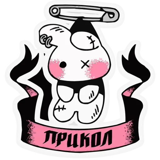 😵 Эмодзи «Зверушки-татушки» для Telegram