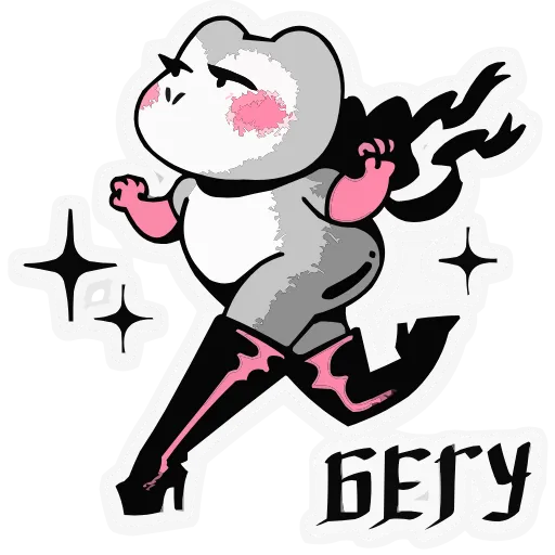 👠 Эмодзи «Зверушки-татушки» для Telegram