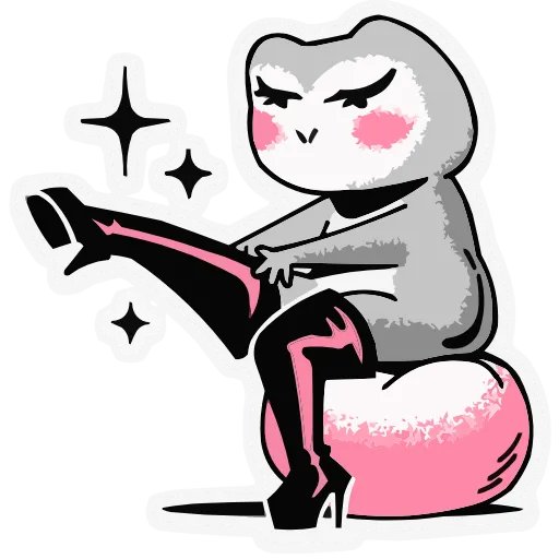 👠 Эмодзи «Зверушки-татушки» для Telegram